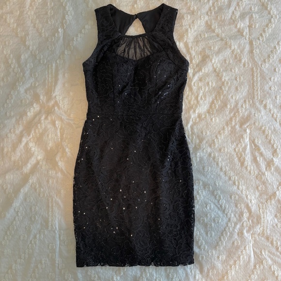 Sequin Lace Cocktail Dress - Picture 1 of 7